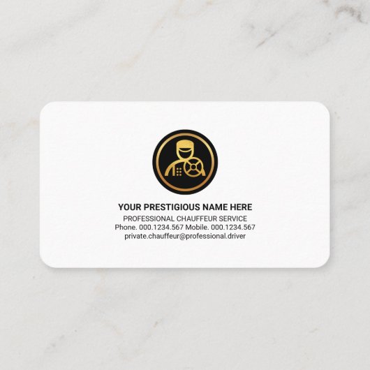 Silver Layer auf stilvollem Frame Driving Visitenkarte (Rückseite)