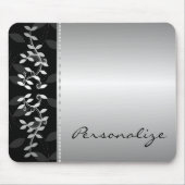 Silver Leaf Border Mousepad (Vorne)