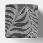 Silver Leaf Motif Cube Geschenkschachtel (Oben)