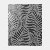 Silver Leaf Motif Fleecedecke (Vorderseite)