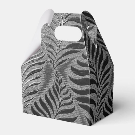 Silver Leaf Motif Gable Geschenkschachtel (Rückseite)