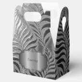 Silver Leaf Motif Gable Geschenkschachtel (Geöffnet)