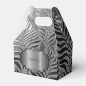 Silver Leaf Motif Gable Geschenkschachtel (Vorderseite)