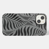 Silver Leaf Motif iPhone Hülle (Rückseite (Horizontal))