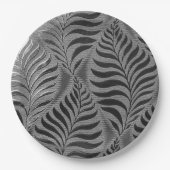 Silver Leaf Motif Pappteller (Vorderseite)