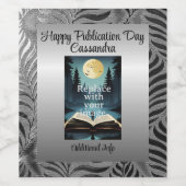 Silver Leaf Motif Weinetikett (Einzelnes Label)