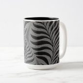 Silver Leaf Motif Zweifarbige Tasse (VorderseiteRechts)
