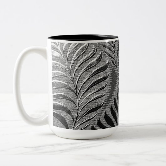 Silver Leaf Motif Zweifarbige Tasse (Links)