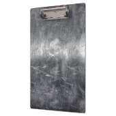 Silver Leo Zodiac Sign in Grunge Distressed Style Klemmbrett (Links)