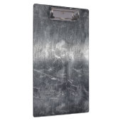 Silver Leo Zodiac Sign in Grunge Distressed Style Klemmbrett (Rechts)