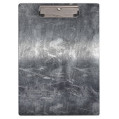 Silver Leo Zodiac Sign in Grunge Distressed Style Klemmbrett (Vorderseite)