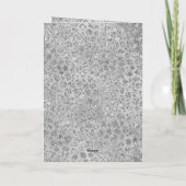 Silver Leopard Frohe Weihnachtsbaum Karte (Rückseite)