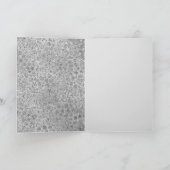 Silver Leopard Frohe Weihnachtsbaum Karte (Innenseite)