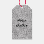 Silver Leopard Gray Meow Kitty Cat Geschenkanhänger (Vorderseite)