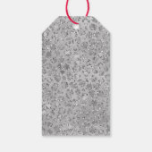 Silver Leopard Gray Meow Kitty Cat Geschenkanhänger (Rückseite)