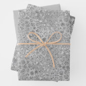 Silver Leopard Gray Meow Kitty Cat Geschenkpapier Set (Beispiel)