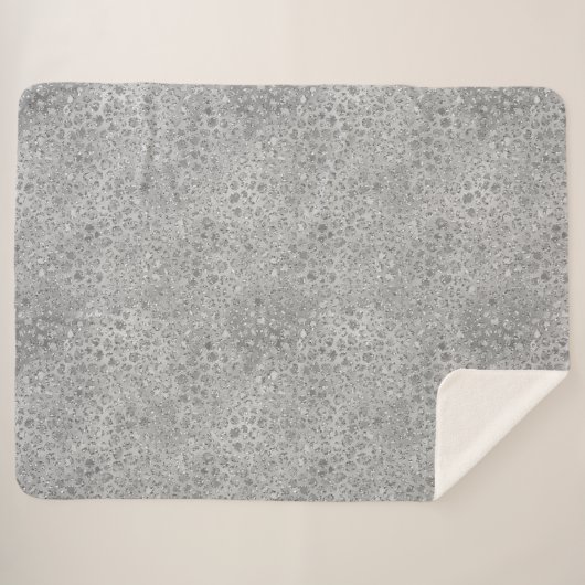 Silver Leopard Gray Meow Kitty Cat Sherpadecke (Vorderseite (Horizontal))