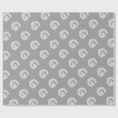 Silver Letter G Geschenkpapier (Flach)