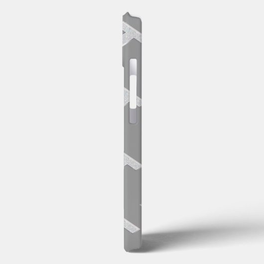 Silver Letter T Case-Mate iPhone Hülle (Rückseite / Links)