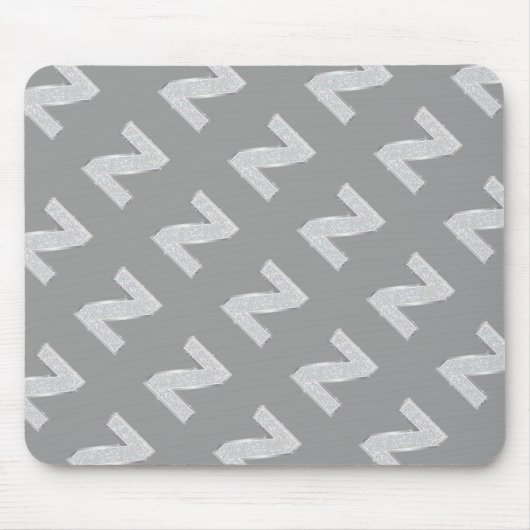 Silver Letter Z Mousepad (Vorne)