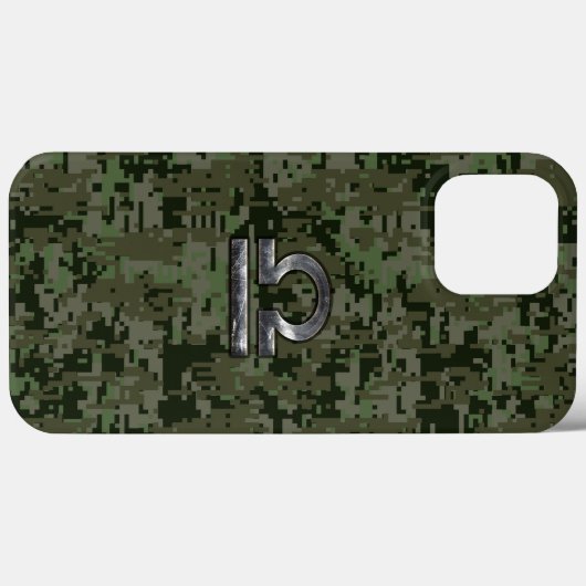 Silver Libra Zodiac Green Camouflage Case-Mate iPhone Hülle (Rückseite (Horizontal))