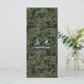Silver Libra Zodiac Green Digital Camouflage (Stehend Vorderseite)
