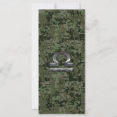 Silver Libra Zodiac Green Digital Camouflage (Vorderseite)