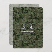 Silver Libra Zodiac Green Digital Camouflage (Vorne/Hinten)