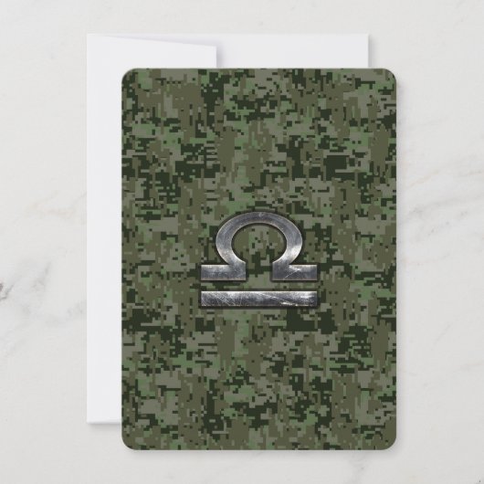 Silver Libra Zodiac Green Digital Camouflage (Vorderseite)