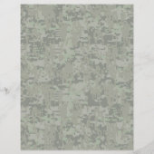 Silver Libra Zodiac Green Digital Camouflage Flyer (Hinten)