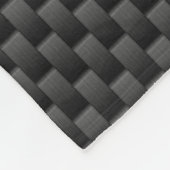 Silver Libra Zodiac Symbol auf Carbon Fibre Print Fleecedecke (Ecke)