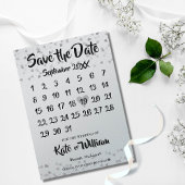 Silver Liebe Herzkalender Save The Date