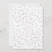 Silver Liebe Hört Confetti Kalender Save the Date (Rückseite)