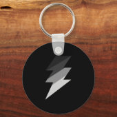 Silver Lightning Thunder Bolt Schlüsselanhänger (Vorderseite)