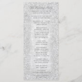 Silver Lights Hochzeitsprogramm Programm (Rückseite)