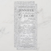 Silver Lights Hochzeitsprogramm Programm (Vorne/Hinten)