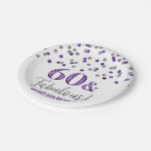 Silver Lila Confetti 60 und fabulous Pappteller (Schrägansicht)