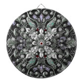 Silver Lila Decorative Dartboard Dartscheibe (vorne)