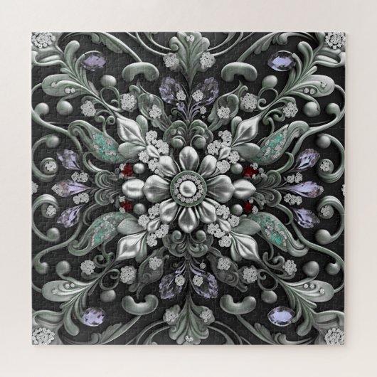 Silver Lila Decorative Jigsaw Puzzle (Horizontal)