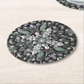 Silver Lila Decorative Paper Untersetzer (Angewinkelt)