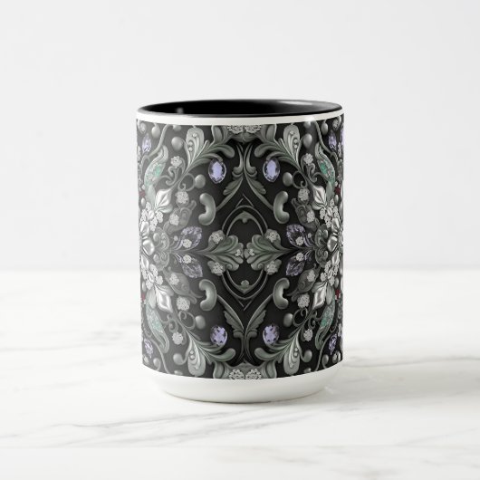 Silver Lila Decorative Tasse (Zentrum)