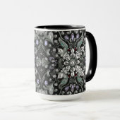 Silver Lila Decorative Tasse (VorderseiteRechts)