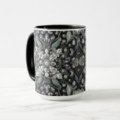 Silver Lila Decorative Tasse (Vorderseite Links)