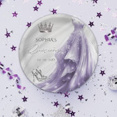 Silver Lila Dress Princess Quinceañera Pappteller