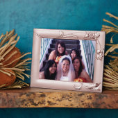 Silver Lilac Bridesmaid Foto Plaque hinzufügen Fotoplatte (Seite)