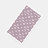 Silver Lilie Muster auf lila Hintergrund Serviette (Ecke)