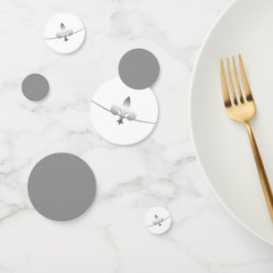 Silver Lilie Polterabend Table Confetti Konfetti