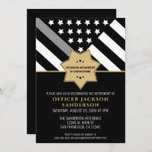 Silver Line von Korrektur-Referenten-Party Einladung (Vorne/Hinten)