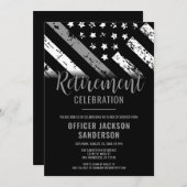 Silver Line von Korrektur-Referenten-Party Einladung (Vorne/Hinten)