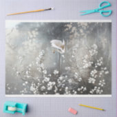 Silver Lining Ethereal Parisian Swan Scene Seidenpapier (Basteln)